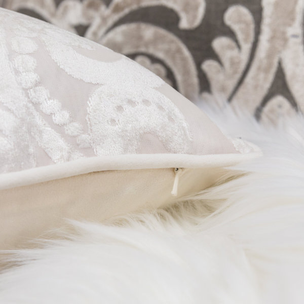 Kelly Clarkson Home Liana Damask Velvet Throw Pillow & Reviews Wayfair